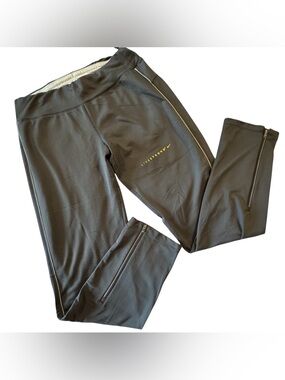 Nike Dri-FIT LIVESTRONG Running Leggings Black Zip Ankle Size S